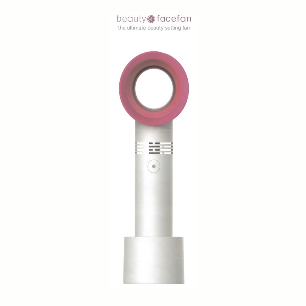 Beauty Face Fan - Pink / White